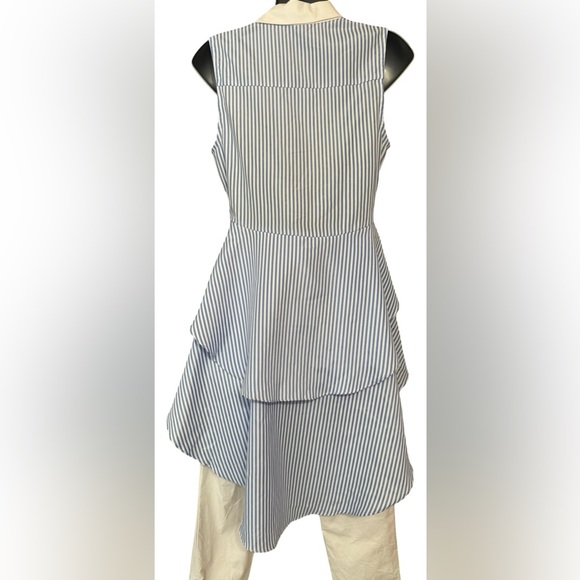 NWT English Factory Blue Stripe Womens Button up Shirt Blouse Tunic SZ S - Picture 3 of 5